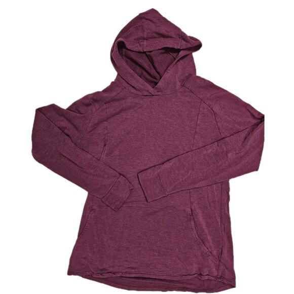 KUHL Women's Hoodie Size Large Burgundy Red Kangaroo Pouch Thumbholes Athletic - Picture 1 of 6